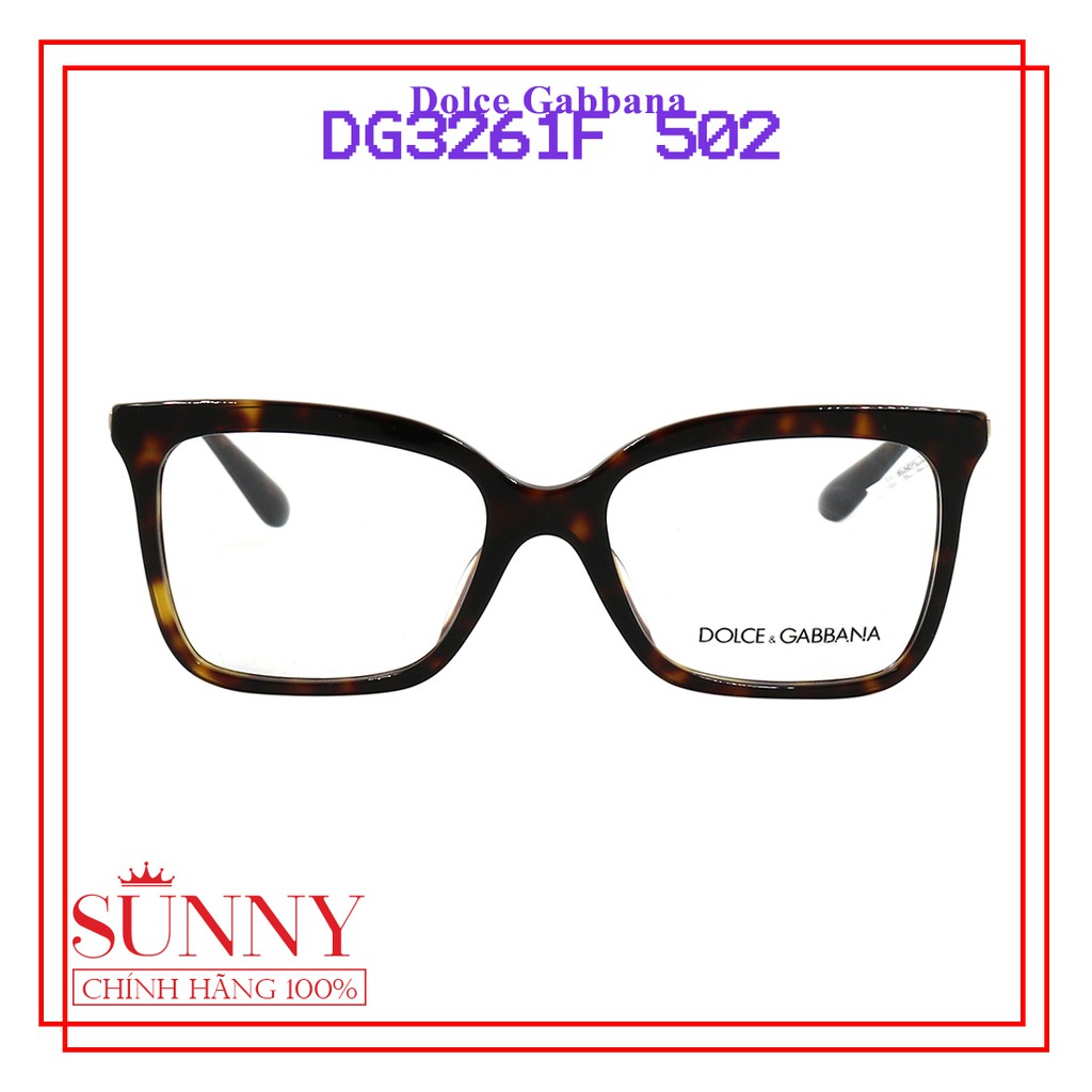 Gọng kính Docle&amp;Gabbana chính hãng Italia DG3261F 501 - 502