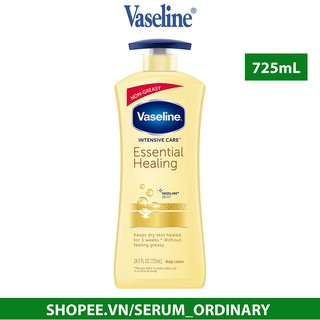 Sữa dưỡng thể Vaseline Intensive Care - Essential Healing ( Vàng - 725mL )
