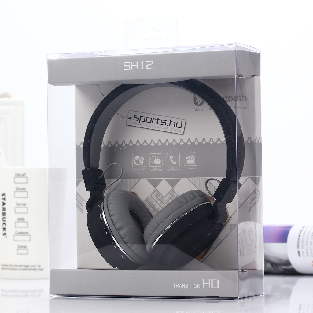 Tai nghe Bluetooth chụp tai -Tai nghe bluetooth SH 12 - Chất lượng âm thanh tuyệt vời, Tai Nghe Gaming