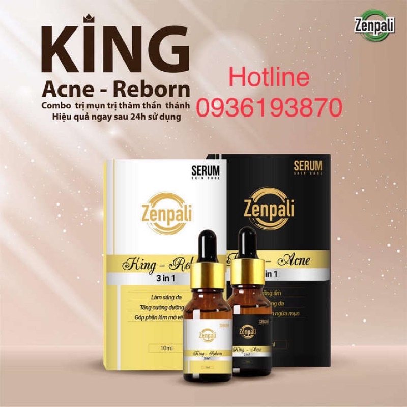 SERUM KING REBORN ZENPALI  [CHÍNH HÃNG] KING REBORN VUA XOÁ THÂM