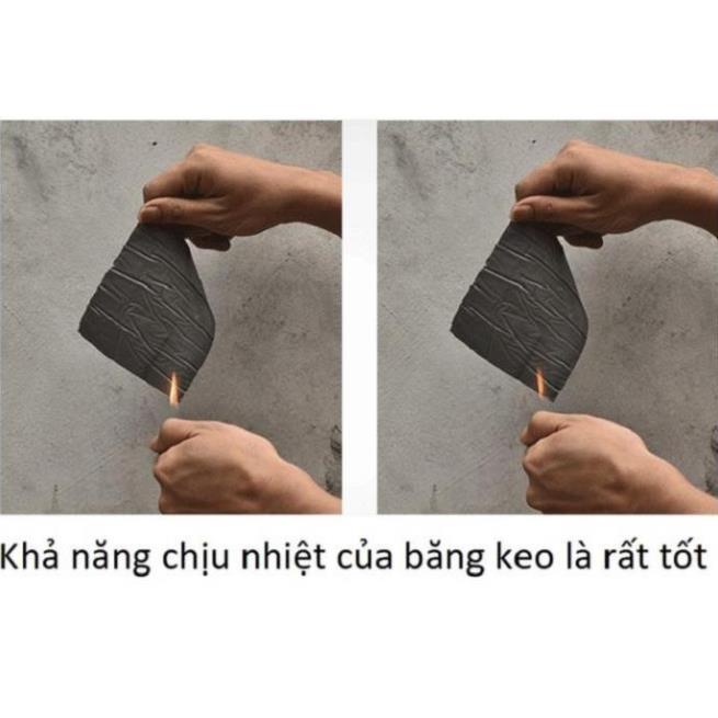 (Khổ to 10cm) Băng Keo Siêu Dính Đa Năng, Keo dán chống thấm,chống nhiệt cho tường, trần nhà, ống nước, bể nước..