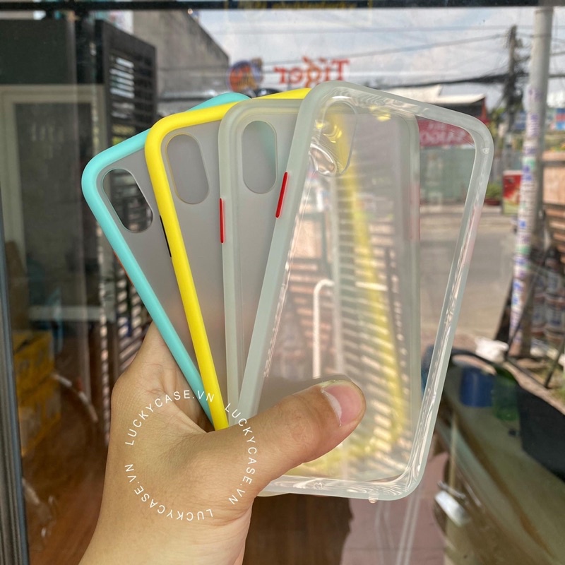 Ốp Likgus viền màu lưng nhám mờ cho iPhone X/Xr/XsMax và 7/8Plus