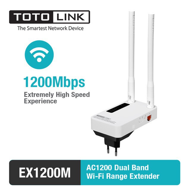 Thiết bị mở rộng sóng Wi-Fi TOTOLINK EX1200M băng tần kép chuẩn AC1200