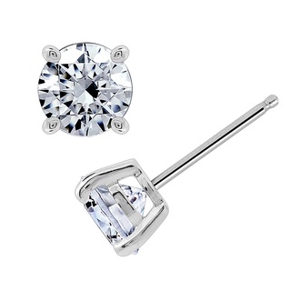 [Gemour] Hoa tai nụ Timeless bạc Ý silver  925 cao cấp mạ Platinum đá Cubic Zirconia trắng quà tặng đẹp