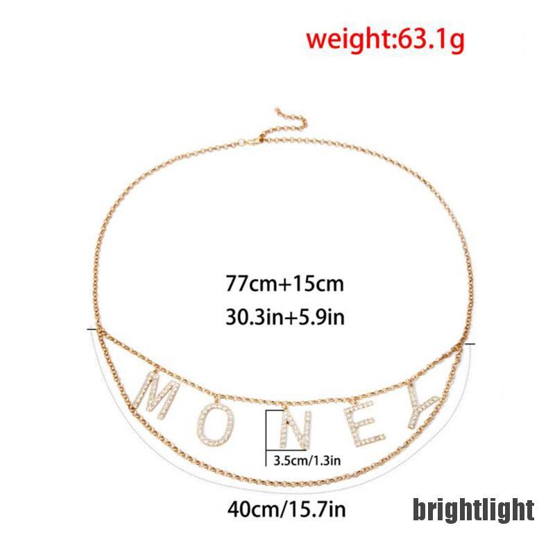Thắt Lưng Dây Xích Đính Pha Lê Nhân Tạo Cổ Điển