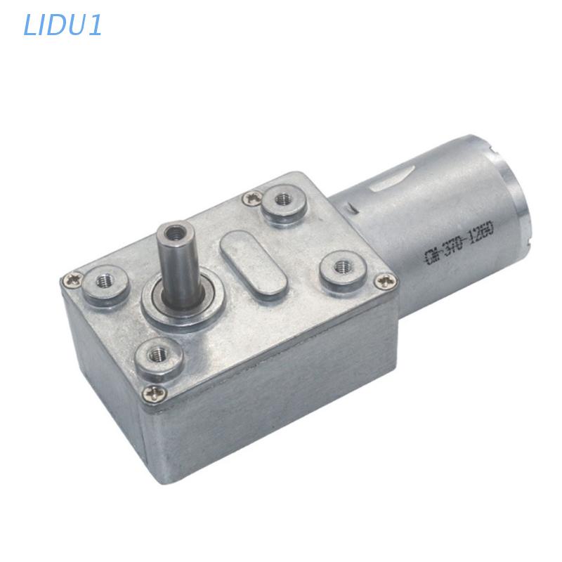 Động Cơ Bánh Răng Mô Men Xoắn Cao Bằng Kim Loại LIDU1 6V/12V24V Kèm Trục JGY370