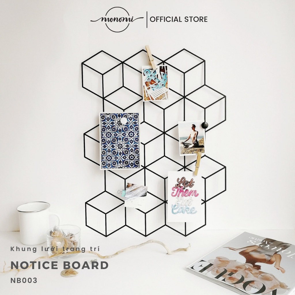 Khung Lưới Decor The Cubes Thiết Kế Tối Giản Phù Hợp Cho Mọi Nội Thất THE MONOMI - NB003