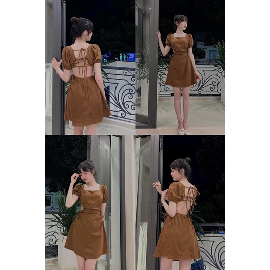 ALLY DRESS ĐẦM TAY BỒNG KHOÉT EO (HÌNH THẬT TRẢI SÀN) | BigBuy360 - bigbuy360.vn