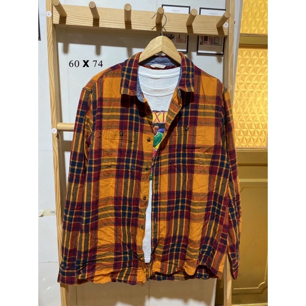 Áo somi caro flanel Mỹ 2hand tay dài trẻ trung , áo sơ mi kẻ dọc unisex phù hợp cho mọi lứa tuổi