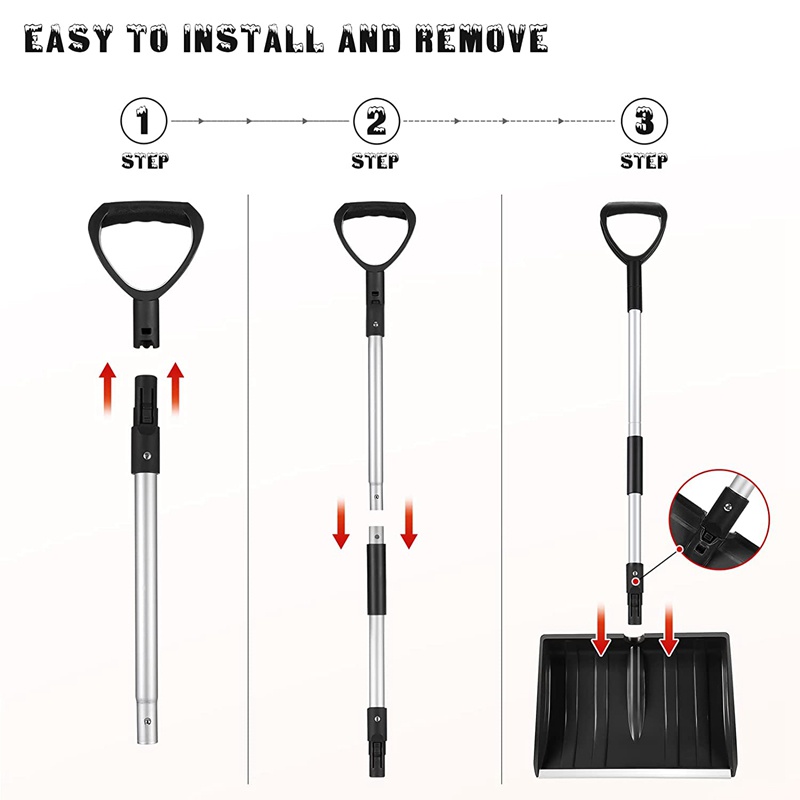 Xẻng Xúc Tuyết Cỡ Lớn Với Tay Cầm Bằng Nhôm Và Xẻng Xúc Tuyết