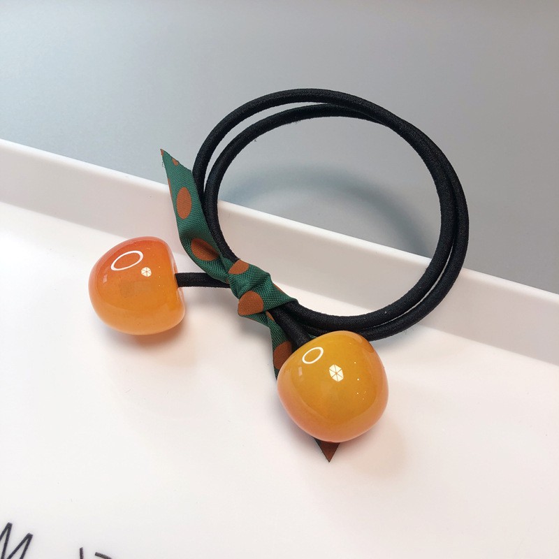 (CHỌN MÀU) Dây Buộc Tóc, Cột Tóc Hình Trái Cherry Xinh Xắn Dành Cho Bạn Nữ XIC9