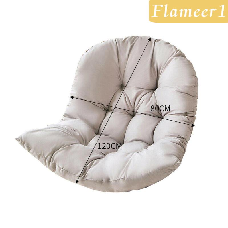 [Flameameer1] Đệm Lót Ghế Ngồi Sân Vườn Hình Quả Trứng Có Thể Tháo Rời Màu Đỏ