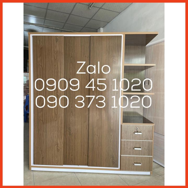 Chỉ Ship HCM - Tủ Nhựa Đài Loan 3 Cánh 3 Ngăn Kéo , Ngang 1m65, Cao 1m85, Sâu 50cm