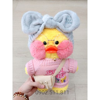 [SẴN HÀNG FULL HỘP] Vịt Vàng Má Hồng Lalafanfan Cafemini Môi Trề Siêu Dễ Thương (Size 30cm) Mẫu 16