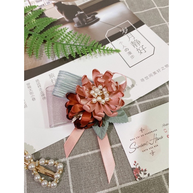 Hoa cúc cài áo handmade cao cấp