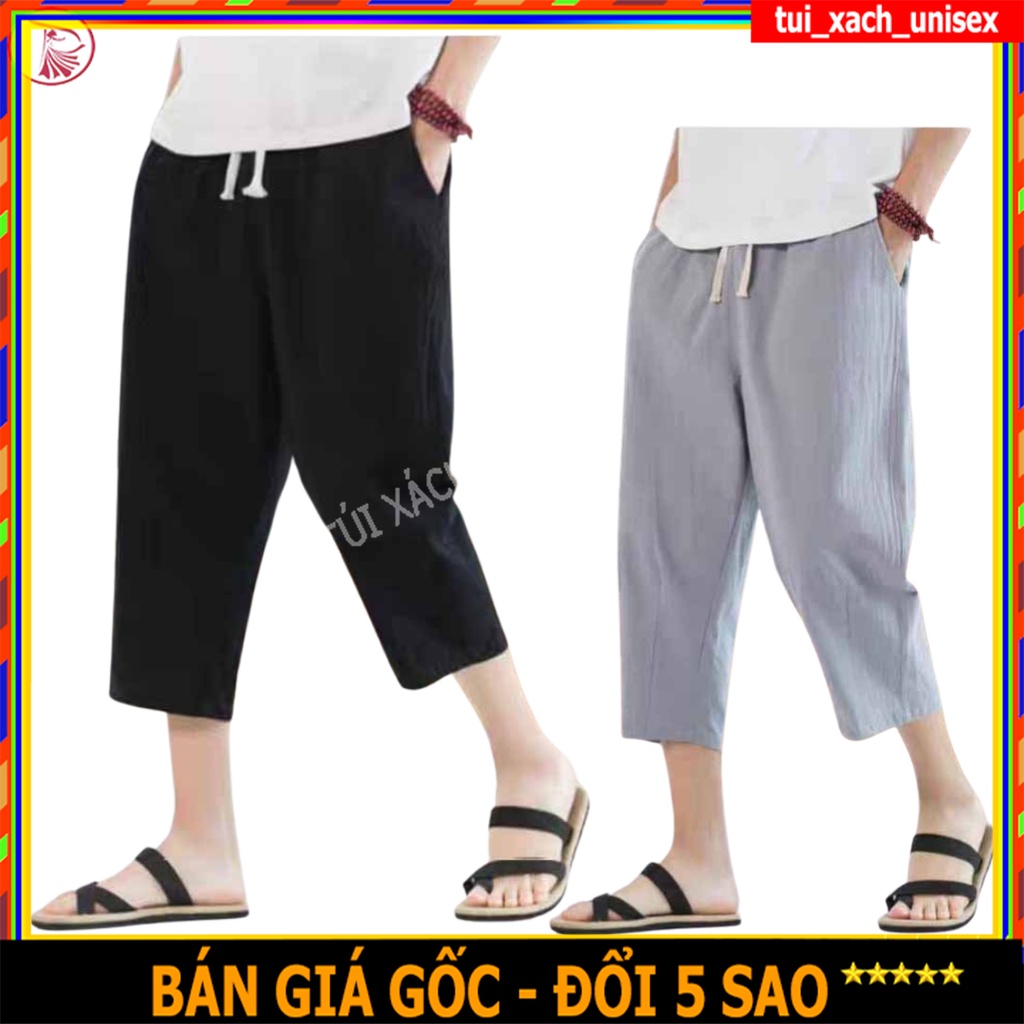QUẦN ĐŨI LỬNG NAM NỮ MÙA HÈ CO GIÃN NHẸ 4 MÀU
