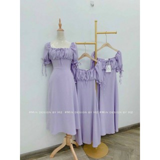 Đầm tím pastel ngọt ngào