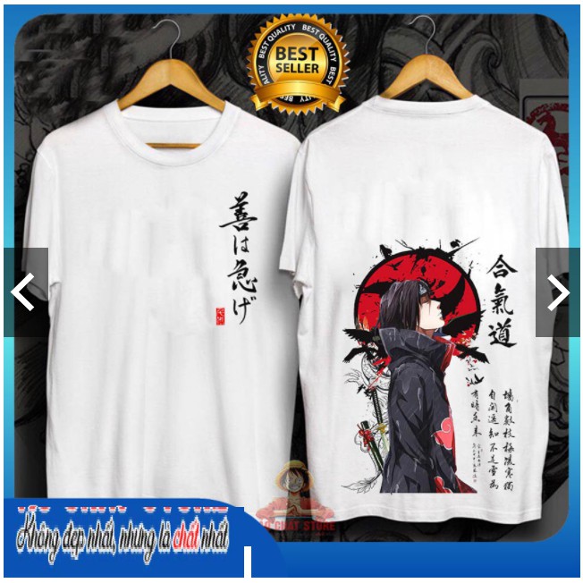 Áo Thun Uchiha Itachi Naruto One Piece Zoro Siêu Độc | Áo Thun Naruto Unisex cực chất