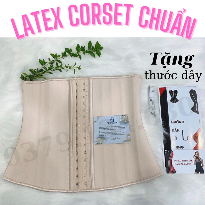 Đai nịt bụng latex 25 xương co dãn- Gen nịt bụng sau sinh giảm mỡ Hy Lạp không lộ viền [TẶNG THƯỚC]