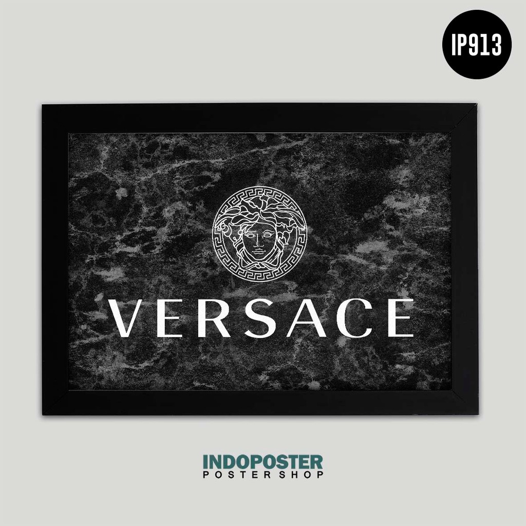 Tấm Áp Phích In Logo Versace A3 45X30cm Trang Trí Tường