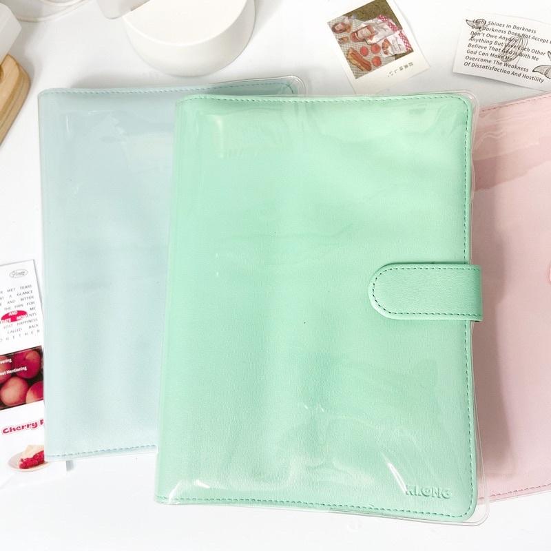 BÌA SỔ DA SỔ CÒNG SIZE A5 6 CÒNG MÀU PASTEL LÀM PLANNER KHOÁ NAM CHÂM BULLET JOURNAL TAKE NOTE SIÊU ĐỈNH