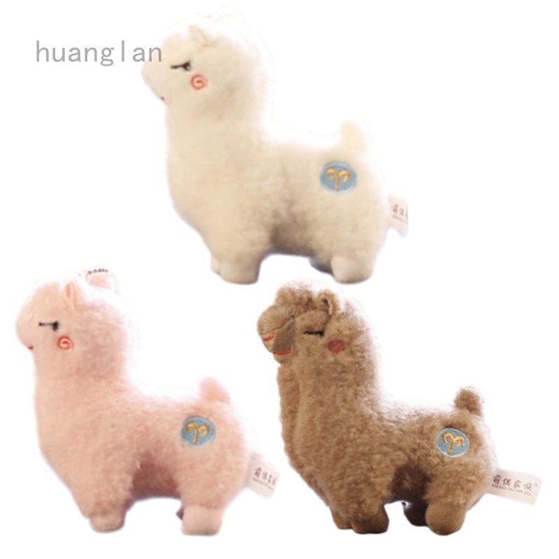 Huanglan Mới Thú Nhồi Bông Hình Lạc Đà Alpaca Dễ Thương