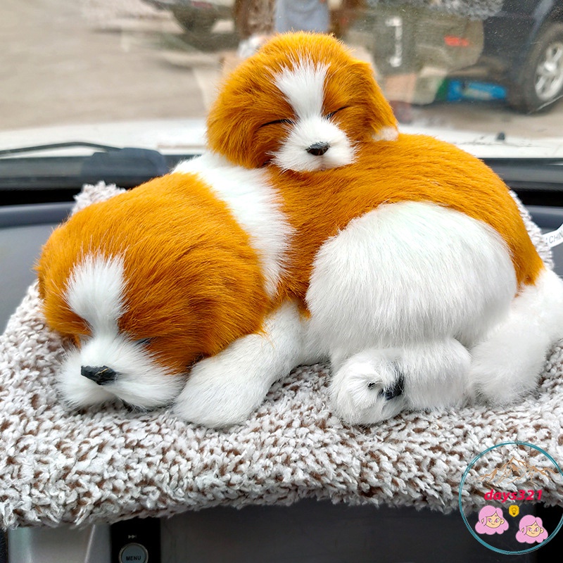 Vàng trắng tai dài mẹ con lõi than hoạt tính lọc không khí khử mùi-taplo xe hơi ô tô Thú bông Chó mèo than hoạ