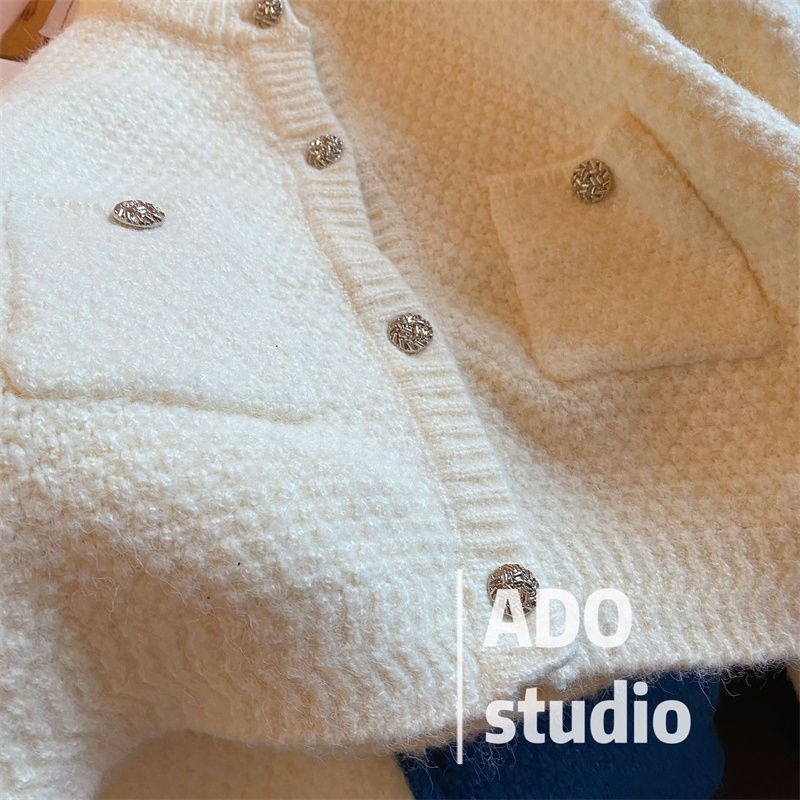 Áo Khoác Cardigan Dệt Kim Thiết Kế Mới Thời Trang Mùa Thu Đông Dành Cho Nữ