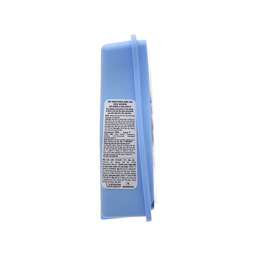 Sáp thơm phòng nước hoa Felce Azzurra Oải hương &amp; hoa diên vĩ 140g
