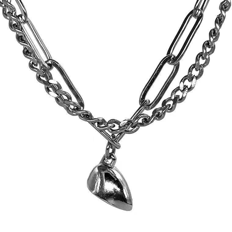 Cặp đôi Vòng tay từ tính ổ khóa trái tim bằng thép titan