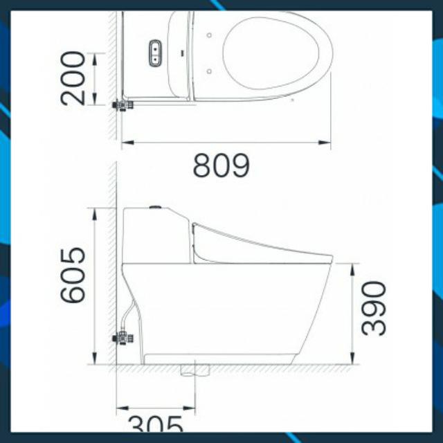 Bồn Cầu INAX AC-1032VN 1 Khối Nắp Êm Aqua Ceramic