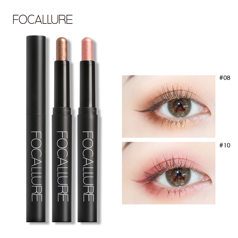 Set 3 mỹ phẩm Focallure gồm kẻ mắt + phấn mắt + mascara trang điểm chống nước siêu mịn