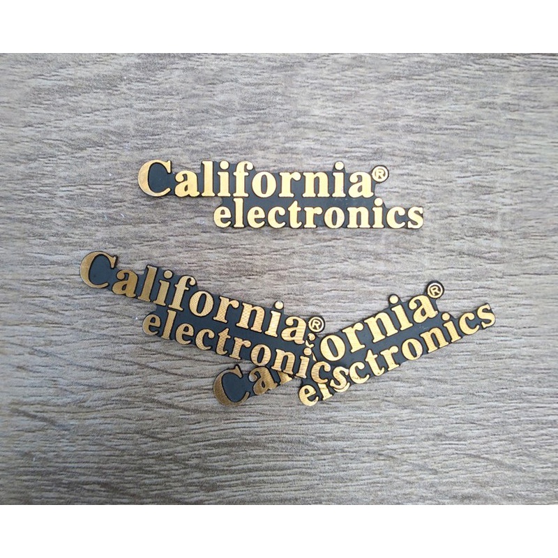 Tem dán loa hoặc amply hiệu California electronics