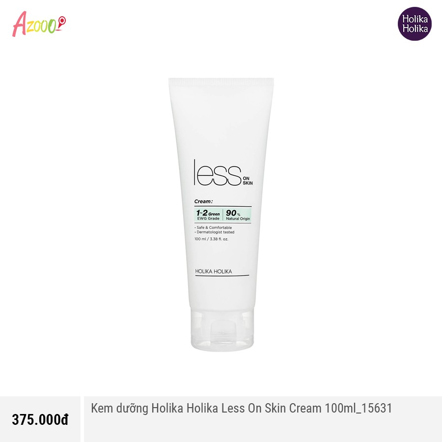 Kem Dưỡng 🌸FREESHIP🌸 Holika Less On Skin Cream 100ml | BigBuy360 - bigbuy360.vn