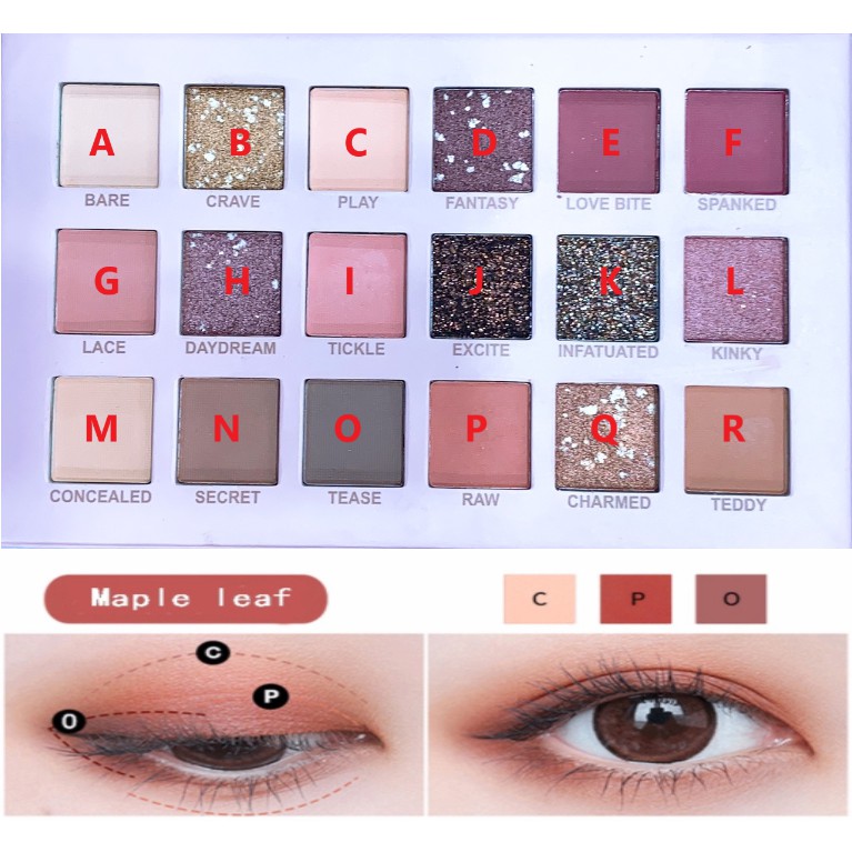 Bảng phấn mắt 18 màu Caiji NUDE Eye 18 Colors Eye Shadow | BigBuy360 - bigbuy360.vn