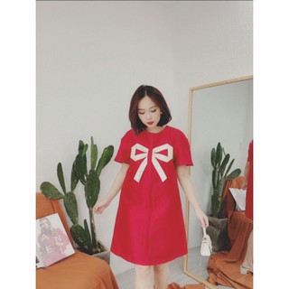 Đầm suông đỏ Free size.
