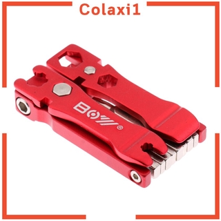 [Colaxi1] Bộ sửa chữa kết hợp xe đạp đa năng bằng thép 19 trong 1 màu đỏ