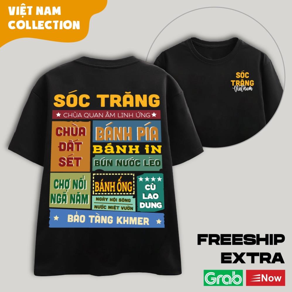 Áo Thun Unisex Nam Nữ Oversize Local Brand Tỉnh Thành - Sóc Trăng Pisces Official