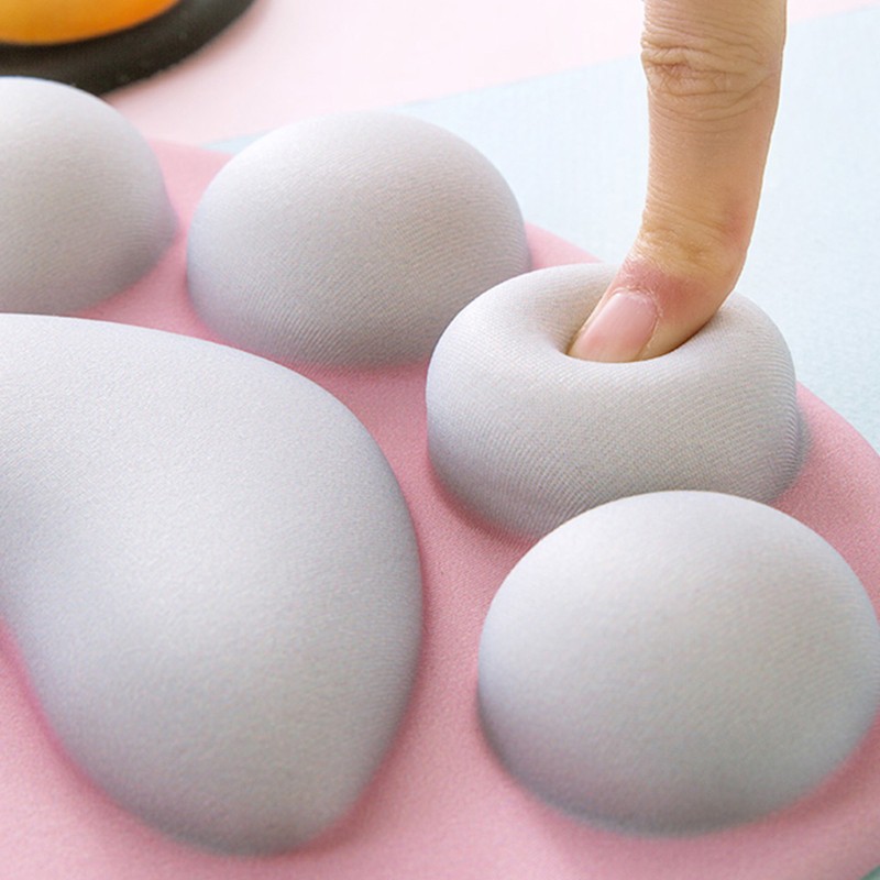 Miếng Lót Chuột Hình Bàn Chân Mèo 3d