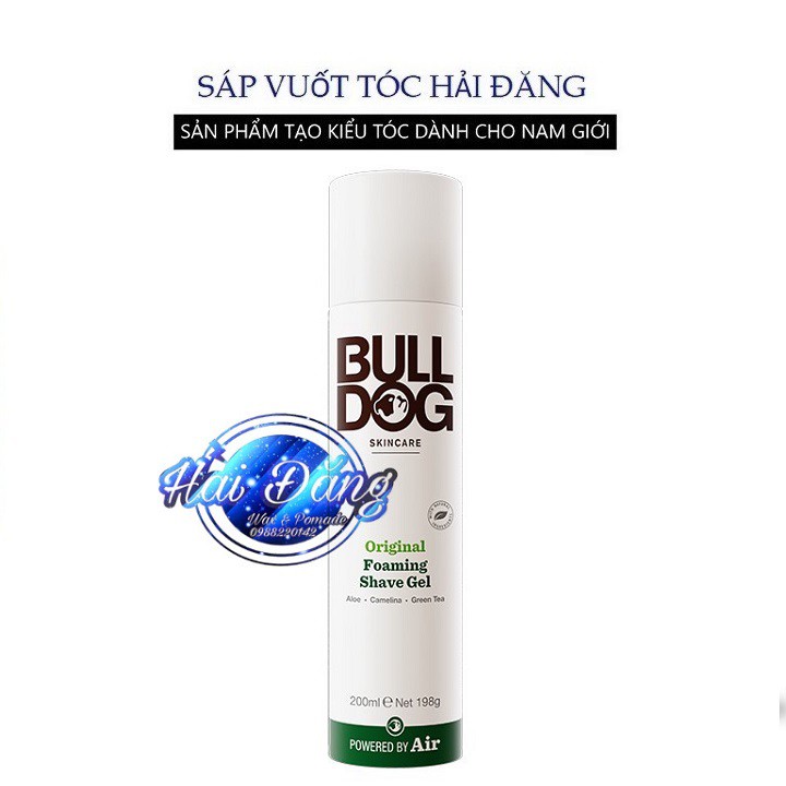 [ Chính Hãng UK ] Bọt cạo râu cho DA THƯỜNG và DA NHẠY CẢM Bulldog Original &amp; Sensitive Foaming Shave Gel - 200ml