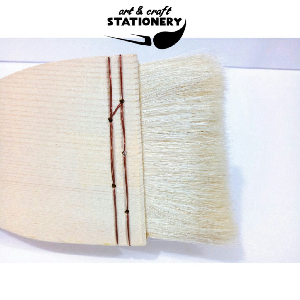 Cọ bản lông dê Mont marte/Mont marte Goat Hair Pine Wood Brush bán lẻ theo size - Dụng cụ vẽ