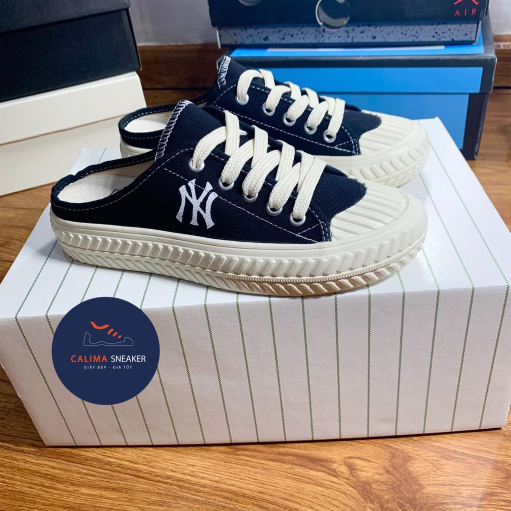Sục NY, giày đạp gót NY, Sục Thể Thao Nữ 𝐌𝐋𝐁 Đen / Trắng Bản Đẹp, Cute  / Calima Sneaker | BigBuy360 - bigbuy360.vn