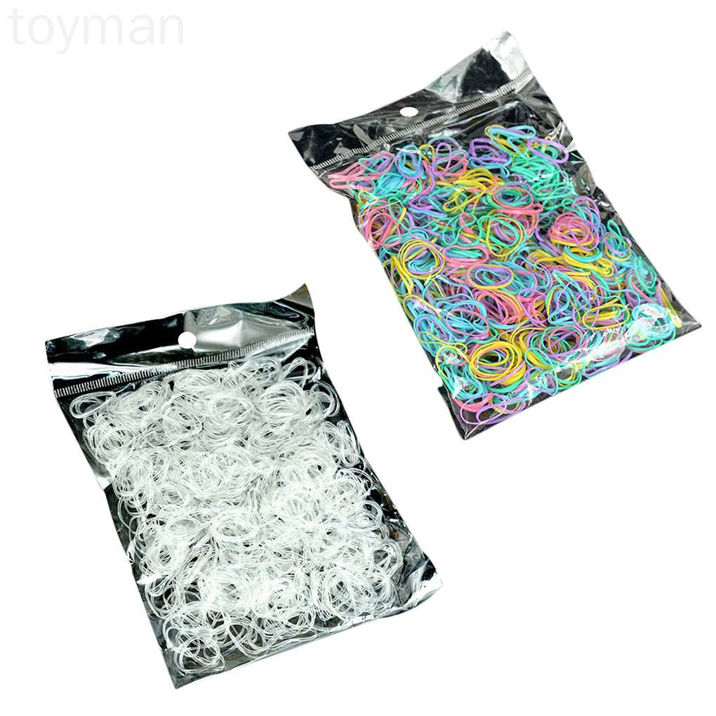 Bộ 1000 Dây Thun Buộc Tóc Bằng Tpu Co Giãn Dùng Một Lần Cho Bé Gái