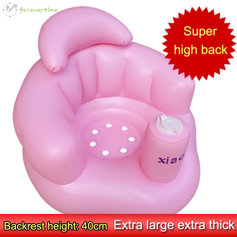 #Mẹ và con# Baby Kid Children Inflatable Bathroom Sofa Chair Seat Learn Portable Multifunctional