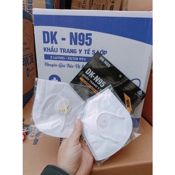 TÚI 10 chiếc  Khẩu Trang N95 Duy Khánh 5 Lớp Có Van Thở Giúp Thông Thoáng Khi Đeo Bảo Vệ Và Ngăn Giọt Bắn Bụi Bẩn Mchiếc