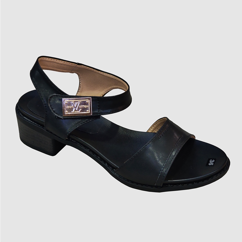 Giày Sandal nữ cao gót 7cm TiTi ĐÔ thời trang da bò thật cao cấp DNU2093b