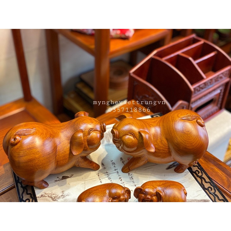 Tượng Heo Gỗ, Tượng Heo Gỗ Hương Phát Tài