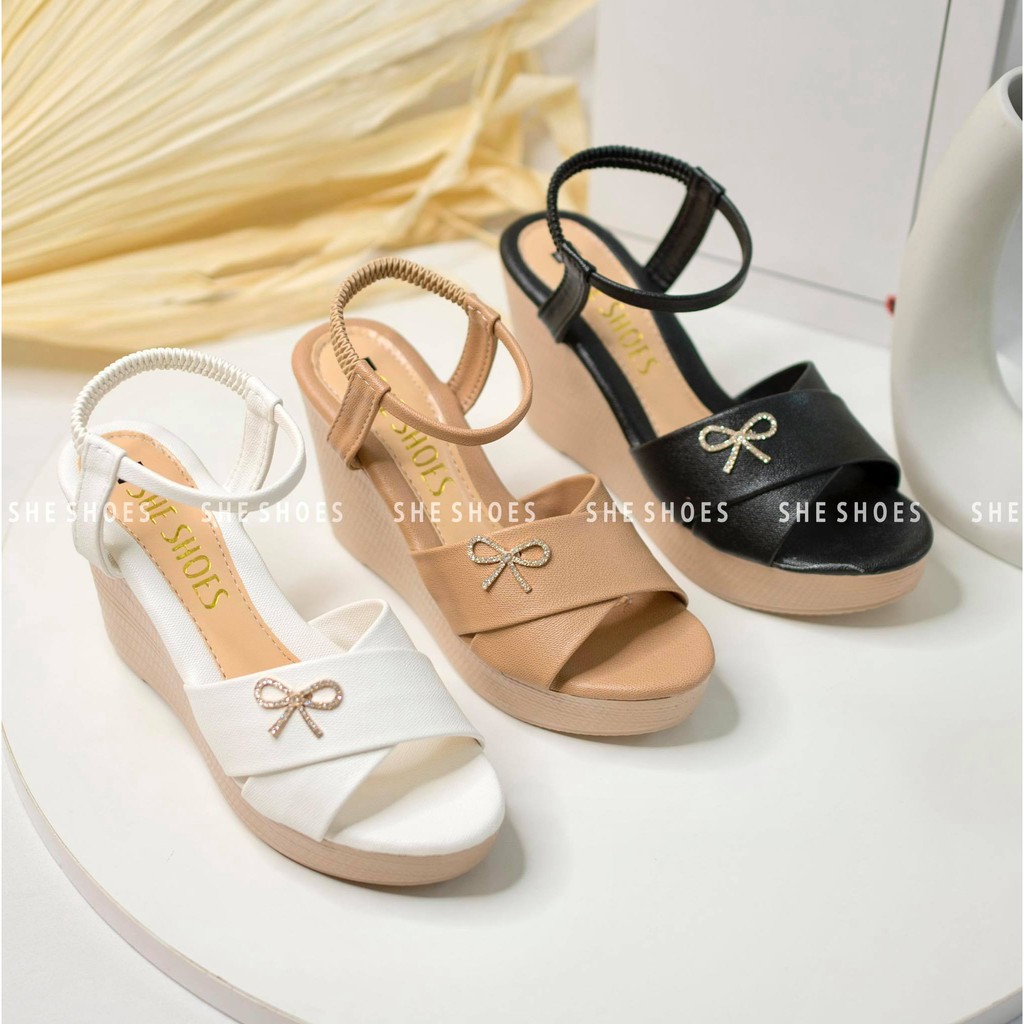 Giày sandal đế xuồng ♥️Freeship♥️ sandal nữ 9p siêu nhẹ, độc quyền bởi SHE SHOES