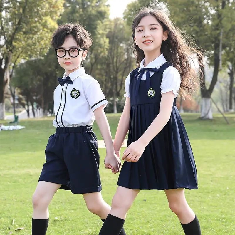 Bộ Đồng Phục Học Sinh Phong Cách Preppy Anh Quốc Thời Trang Mùa Hè Xinh Xắn