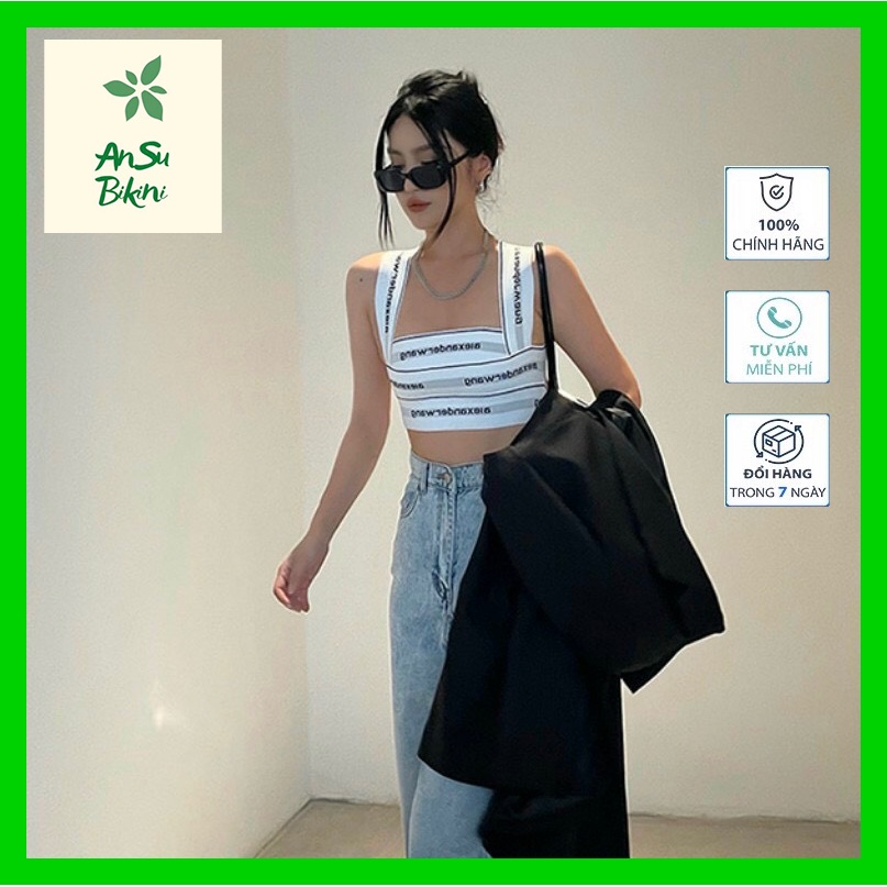 Áo Bra Chun Wang Nữ 2 dây ôm sát body phong cách cá tính